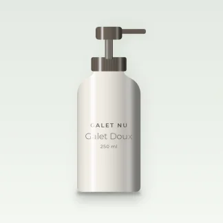 Shampooing Galet Doux à la menthe poivrée – Galet Nu, flacon-pompe 250 ml