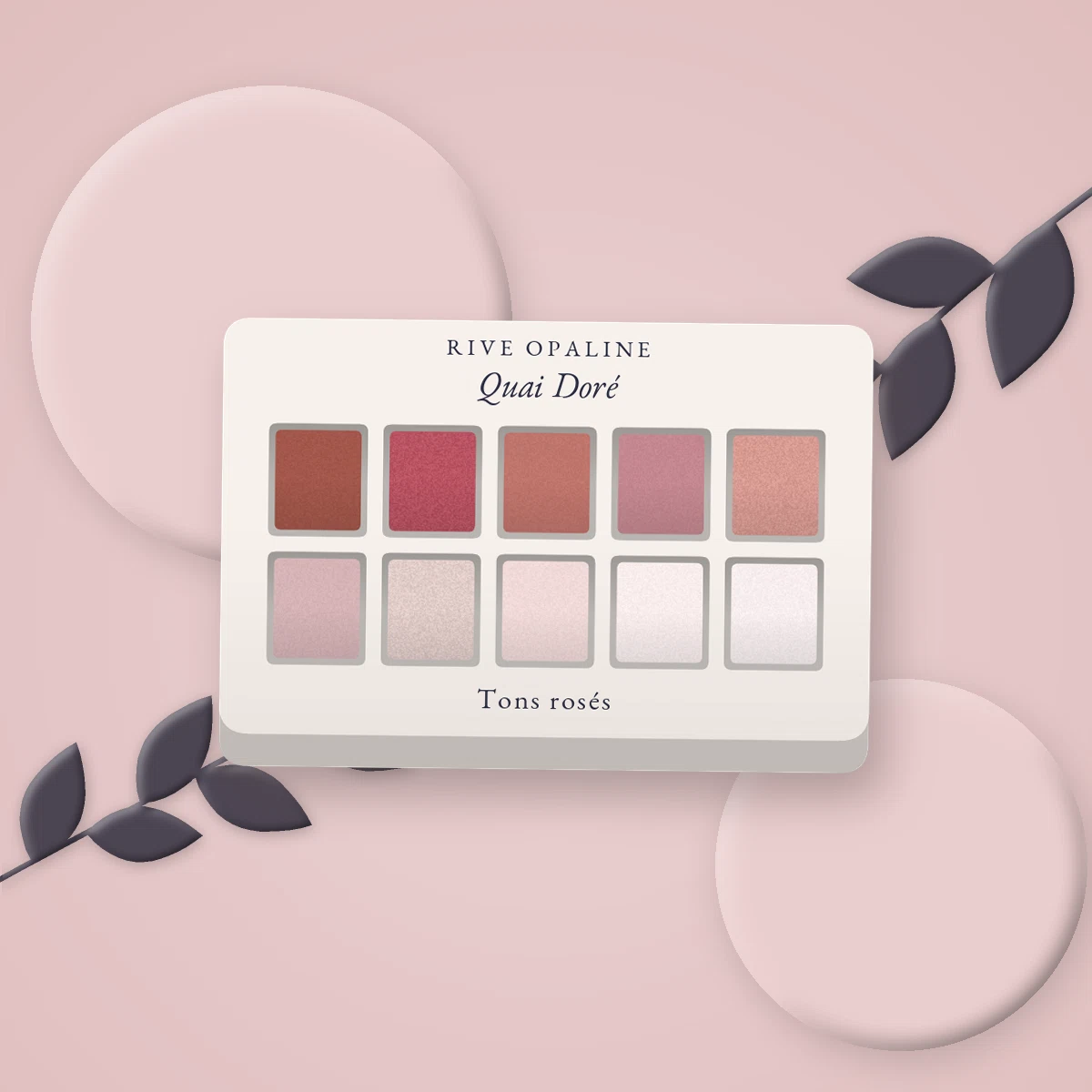 Palette yeux Quai Doré estompable – Rive Opaline, photo d'ambiance