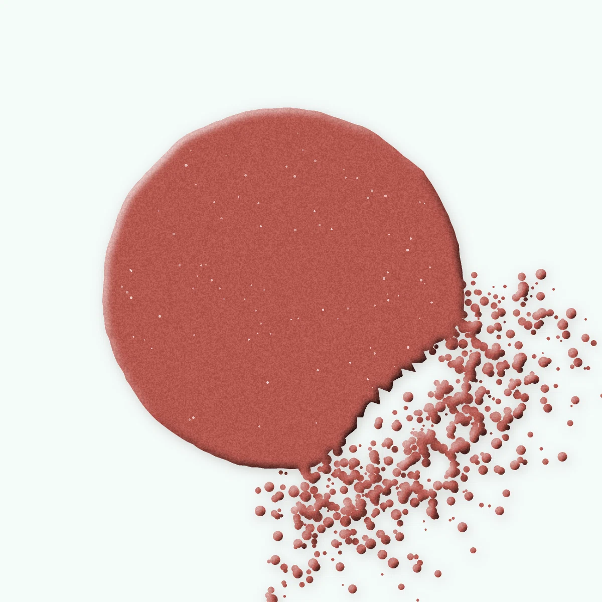 Blush Goutte Pure joues et paupières – Sanbit, aperçu de la teinte 14 Rose brique