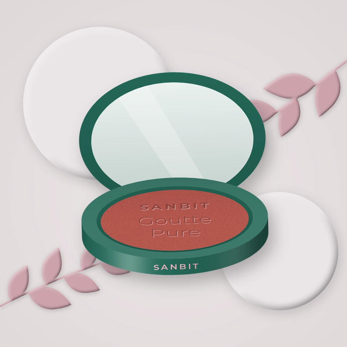 Blush Goutte Pure joues et paupières – Sanbit, photo d'ambiance