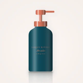 Fond de teint Arcades à la réglisse – Laque Rivoli, flacon-pompe 35 ml, teinte 10 Beige doré