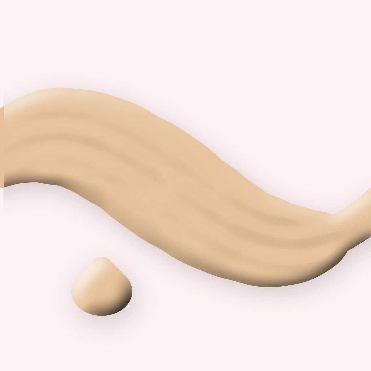 Fond de teint couvrance modulable Peau de Verre – Sanbit, aperçu de la teinte 07 Beige clair doré