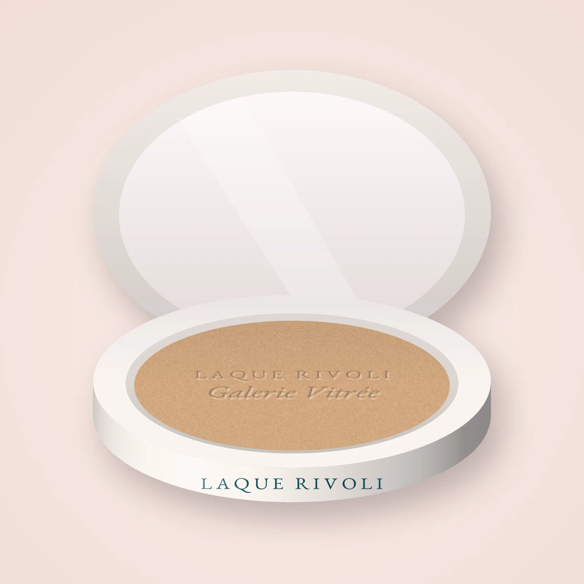 Poudre sans reflet blanc Galerie Vitrée – Laque Rivoli, boîtier 20 g, teinte 08 Sable