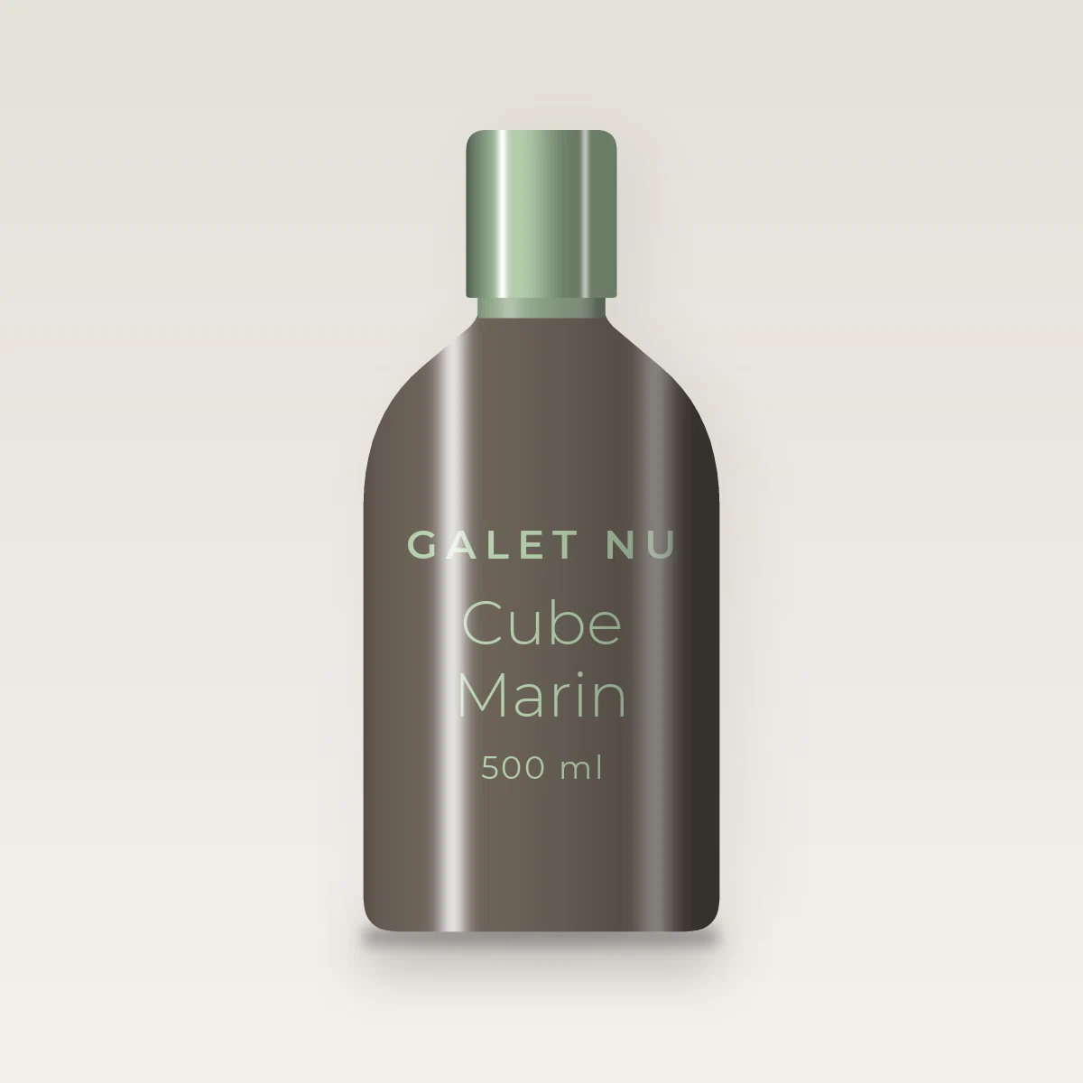 Shampooing hydratant Cube Marin – Galet Nu, flacon 500 ml