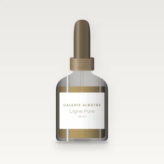 Huile à barbe Ligne Pure à la sauge sclarée – Galerie Albâtre, flacon compte-gouttes 30 ml