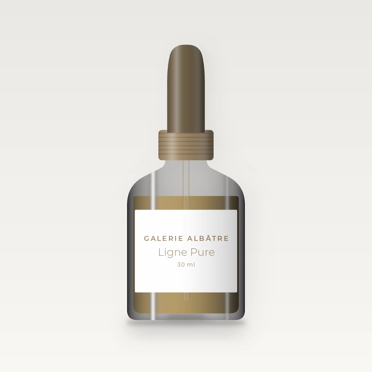 Huile à barbe Ligne Pure à la sauge sclarée – Galerie Albâtre, flacon compte-gouttes 30 ml