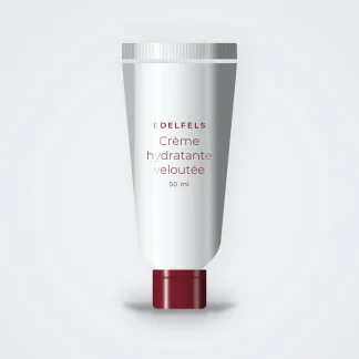 Crème hydratante veloutée à l'extrait de concombre – Edelfels, tube 50 ml