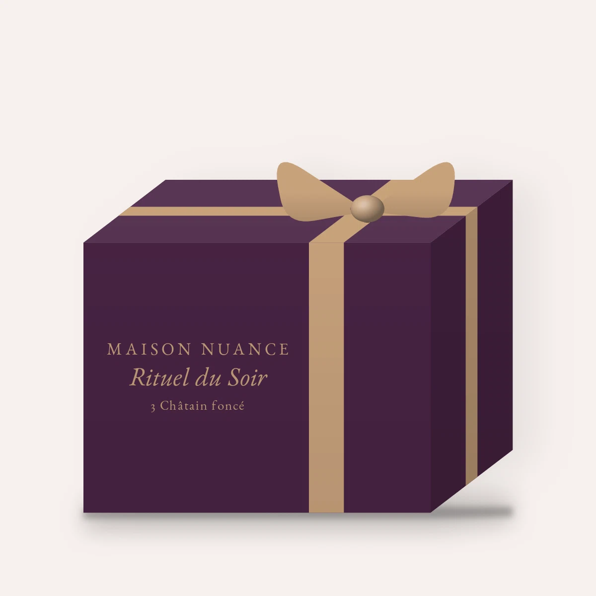 Coloration Rituel du Soir aux protéines de soja – Maison Nuance, coffret, teinte 3 Châtain foncé