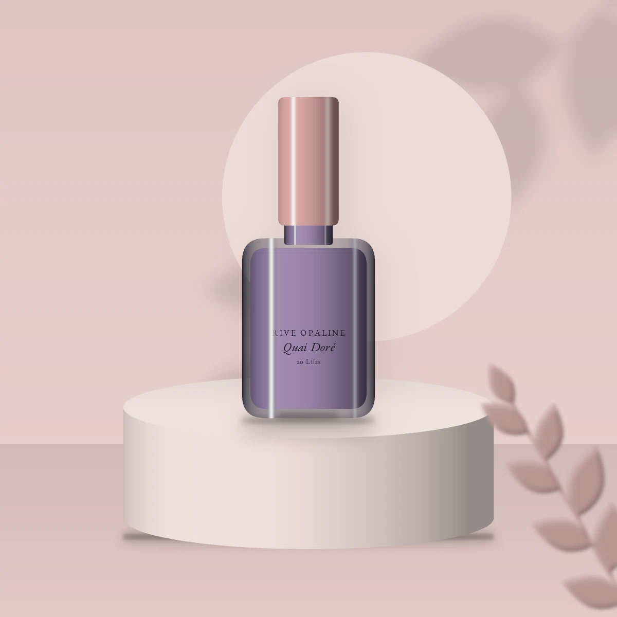Vernis à ongles tenue extrême Quai Doré – Rive Opaline, photo d'ambiance