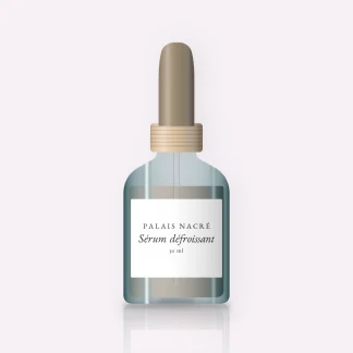 Sérum défroissant au bakuchiol – Palais Nacré, flacon compte-gouttes 30 ml