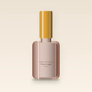 Vernis à ongles anti-écaillage à l'huile d'abricot – Terre d'Ocrelle, flacon 10 ml, teinte 01 Cristal
