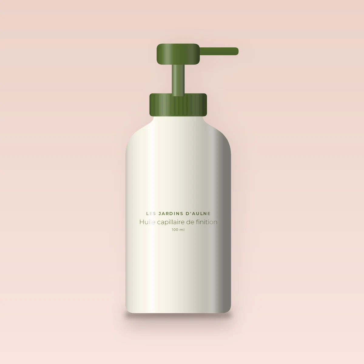 Huile capillaire de finition au baobab – Les Jardins d'Aulne, flacon-pompe 100 ml