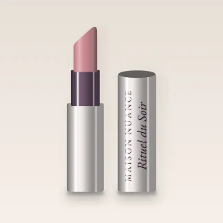 Rouge à lèvres Rituel du Soir enveloppant – Maison Nuance, étui 3,5 g, teinte 04 Rose poudré