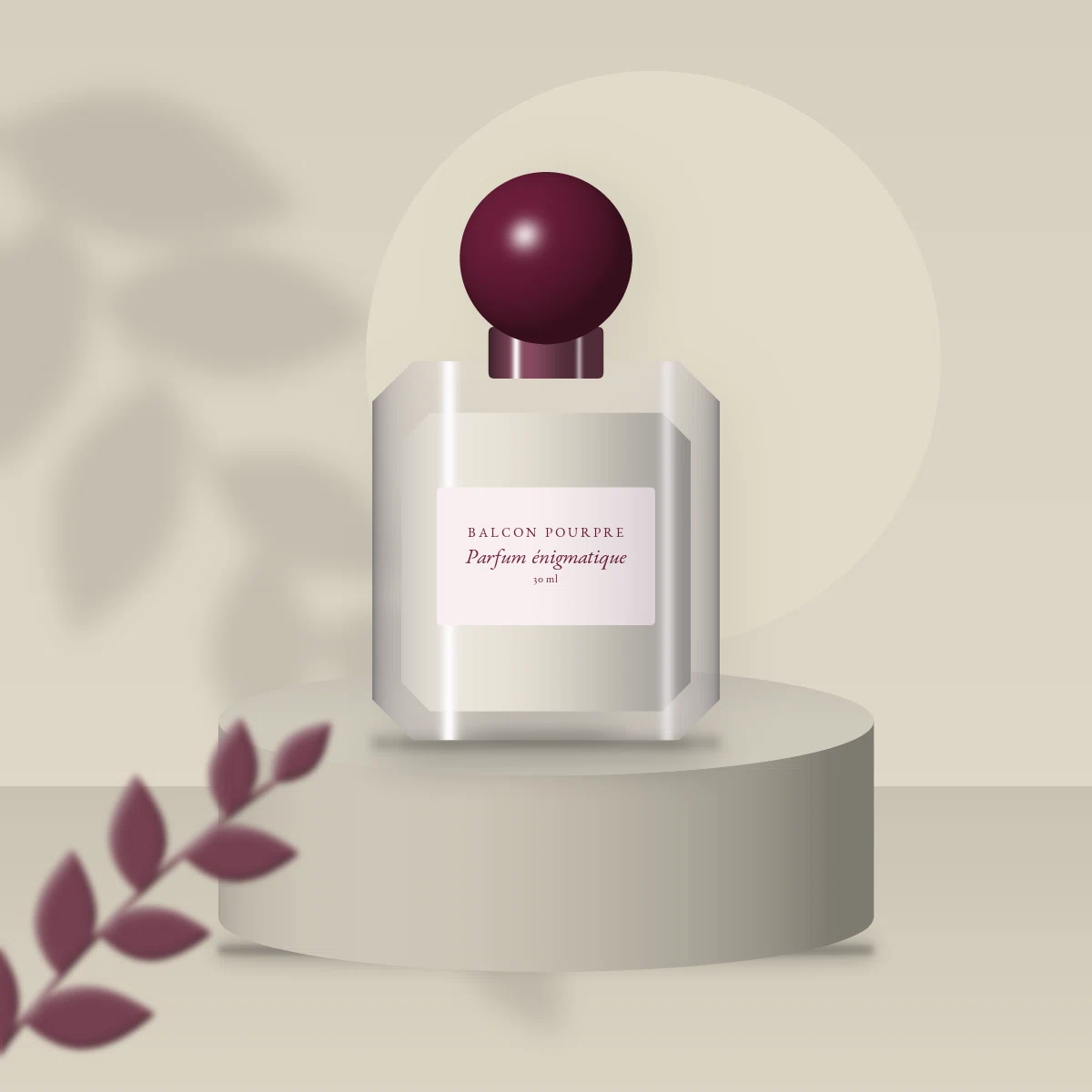 Parfum énigmatique à la fève tonka – Balcon Pourpre, photo d'ambiance