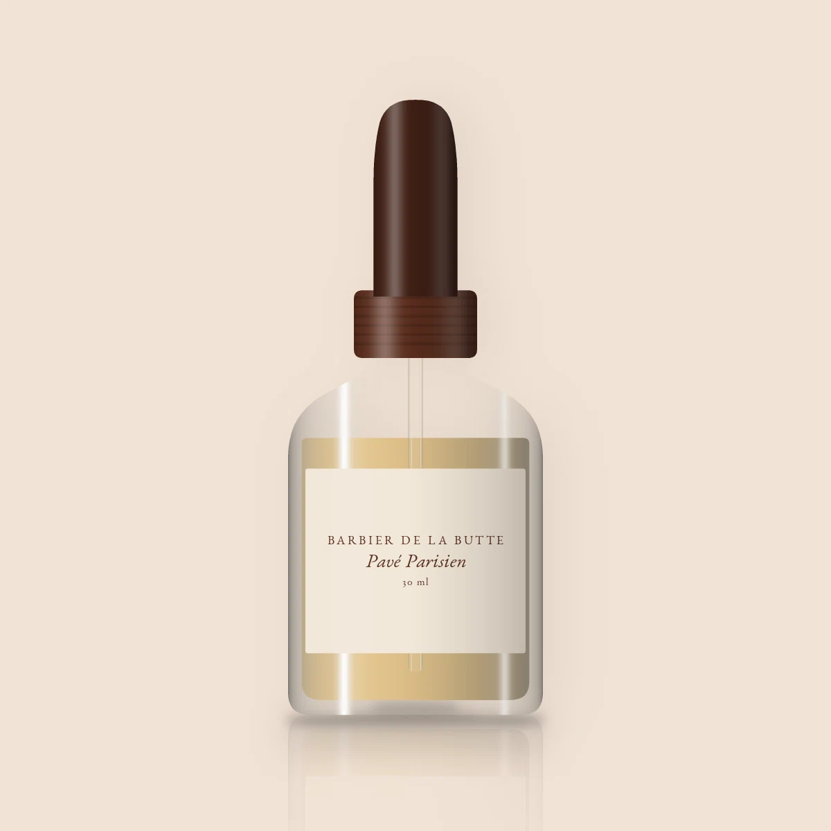 Huile capillaire éclat Pavé Parisien – Barbier de la Butte, flacon compte-gouttes 30 ml