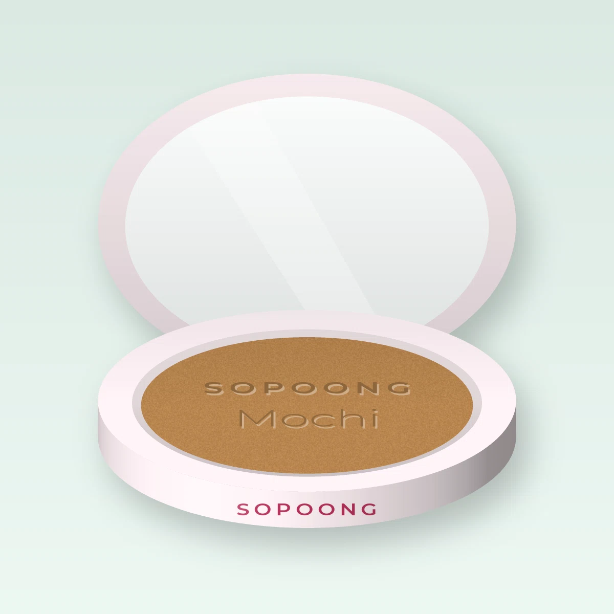 Enlumineur Mochi effet flouté – Sopoong, boîtier 7 g, teinte Bronze doré