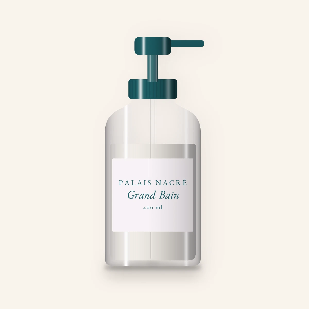 Nettoyant visage tout-en-un Grand Bain – Palais Nacré, flacon-pompe 400 ml