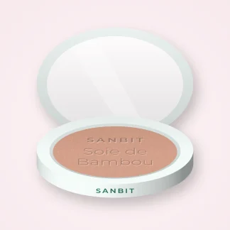 Terre de soleil effet seconde peau Soie de Bambou – Sanbit, boîtier 15 g, teinte 02 Sable rosé