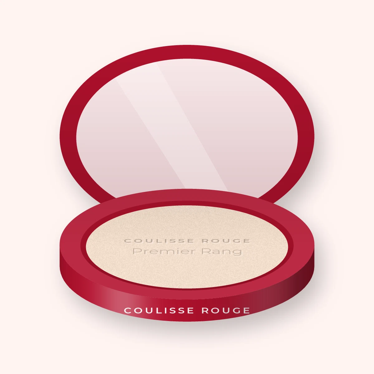 Poudre embellissante Premier Rang – Coulisse Rouge, boîtier 9 g, teinte 02 Porcelaine