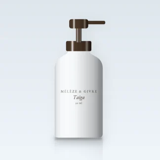 Huile capillaire Taïga au jojoba – Mélèze & Givre, flacon-pompe 30 ml