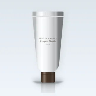 Crème mains et pieds Tempête Blanche sensorielle – Mélèze & Givre, tube 100 ml
