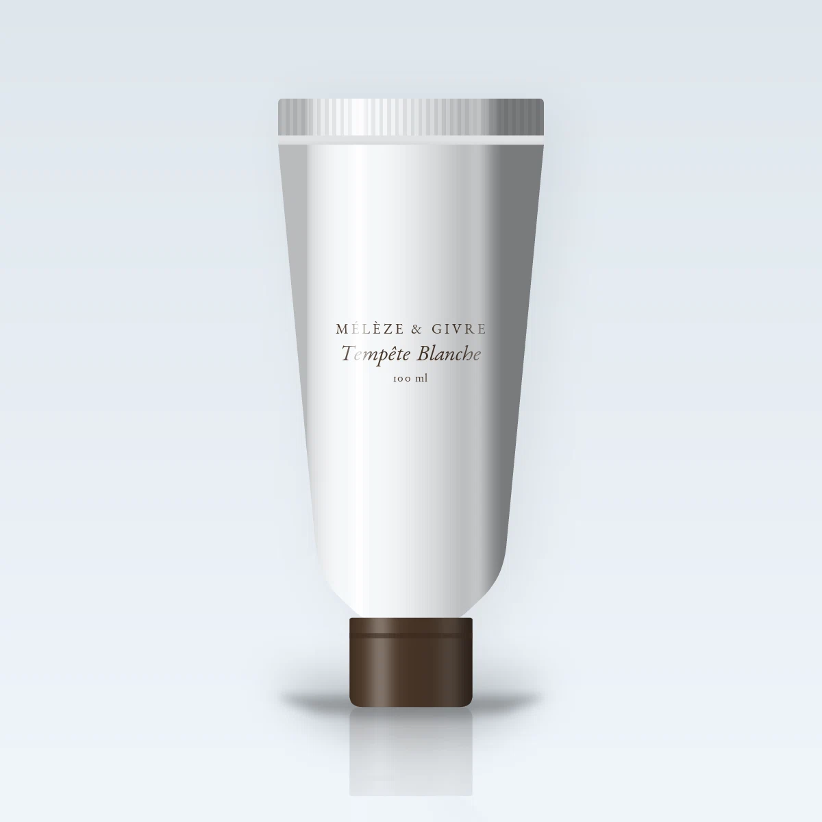 Crème mains et pieds Tempête Blanche sensorielle – Mélèze & Givre, tube 100 ml